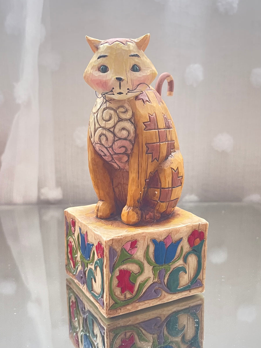 2003 Heartwood Creek Jim Shore Cat Figurine with Whiskers – MAMOMA