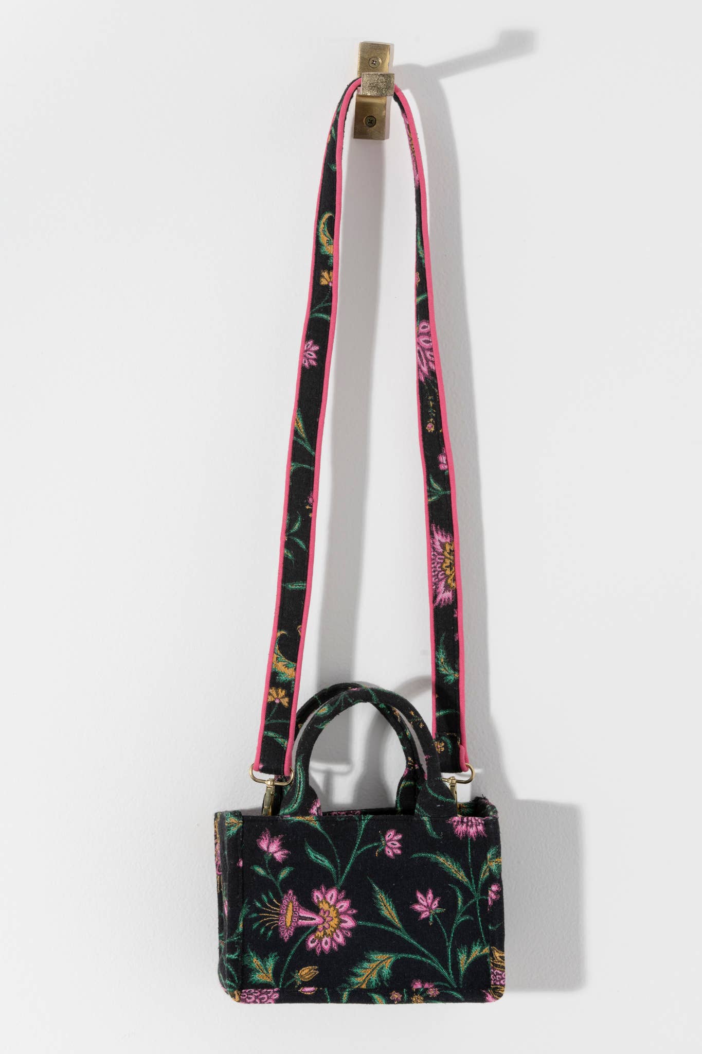 Cotton Canvas Jacquard Mini Tote