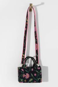 Cotton Canvas Jacquard Mini Tote