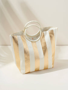 Boardwalk to Cabana Tote Bag - Gold