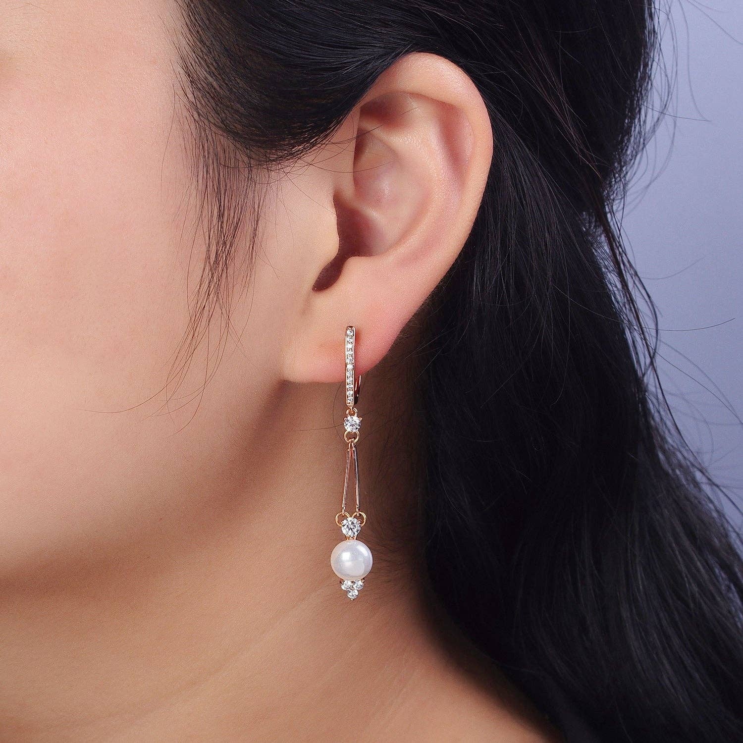 Drip Drop 18k Rose Gold Filled Earrings