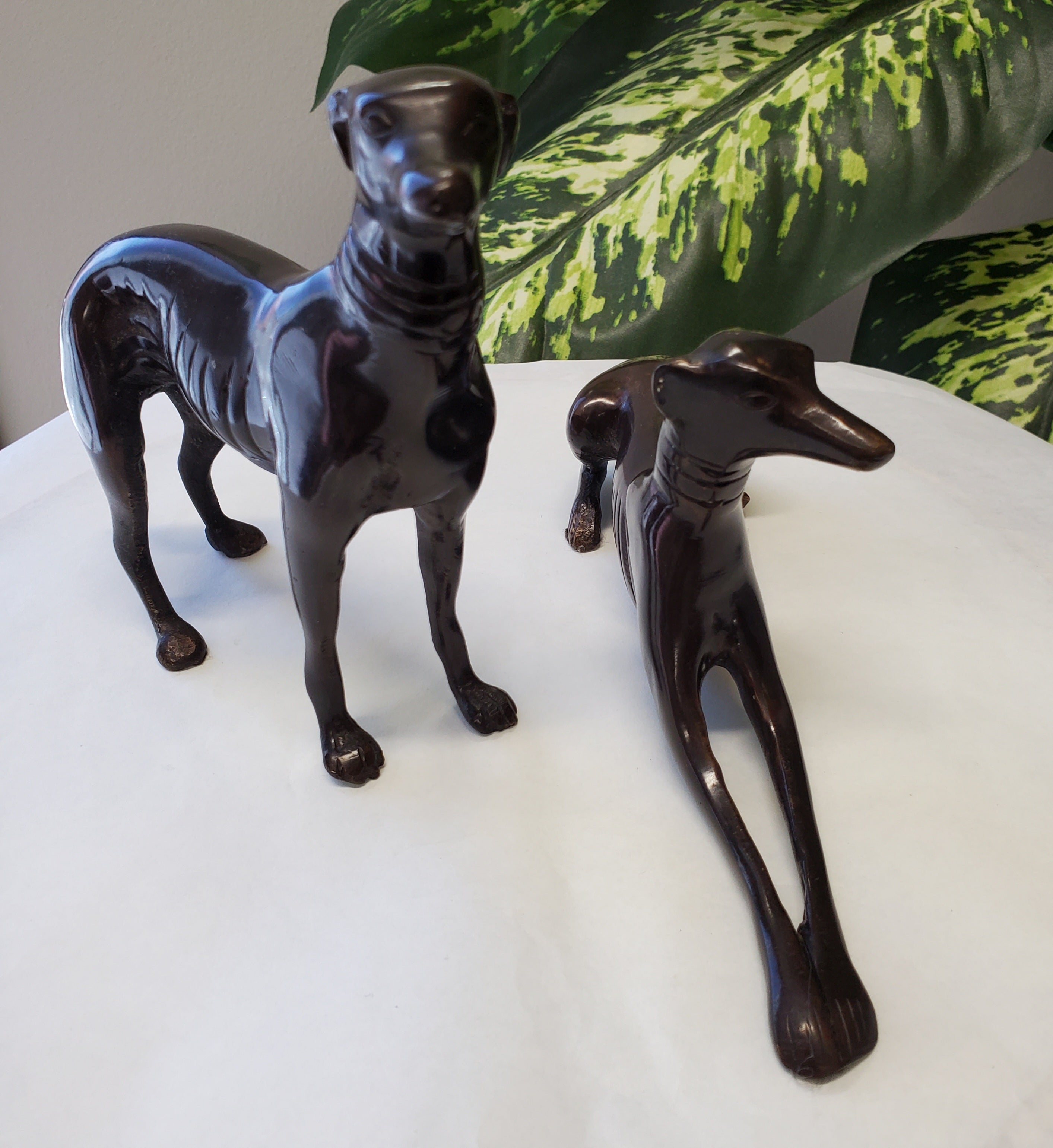 Bronze Greyhound Whippet Sculptures