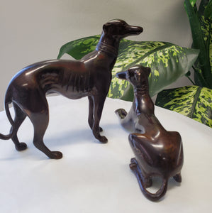 Bronze Greyhound Whippet Sculptures