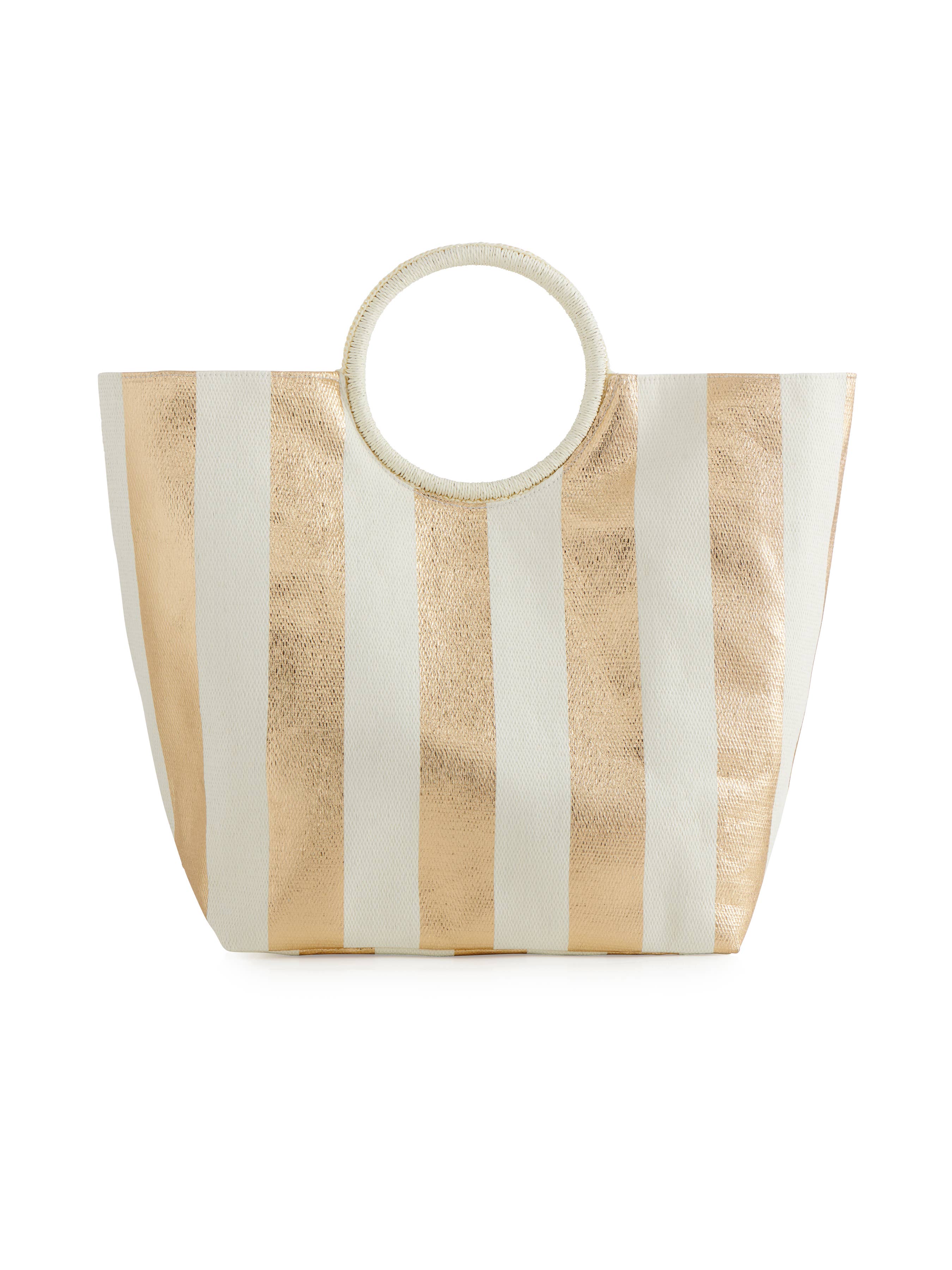 Boardwalk to Cabana Tote Bag - Gold