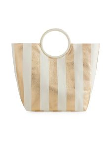 Boardwalk to Cabana Tote Bag - Gold