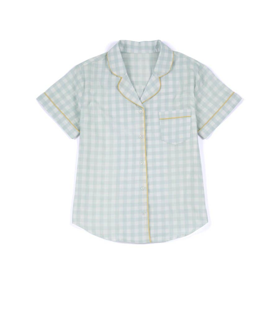 Gingham Pajama Set w/ Bag