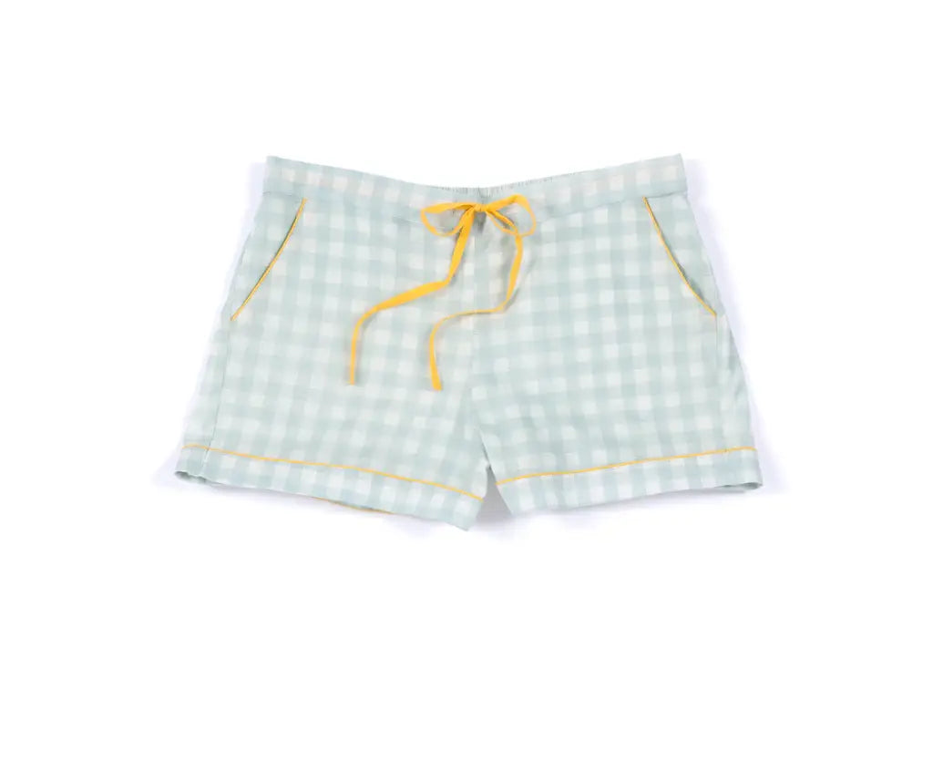 Gingham Pajama Set w/ Bag