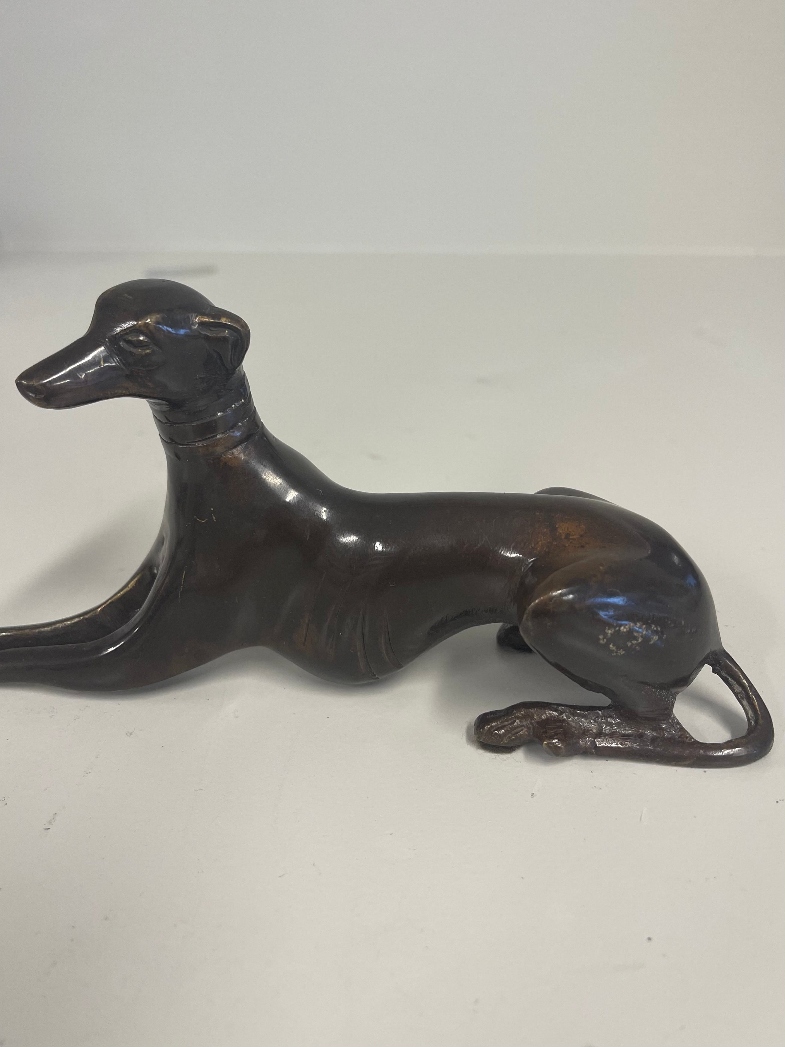 Bronze Greyhound Whippet Sculptures