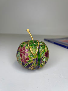 Vintage Cloisonné Plum Fruit Ornament