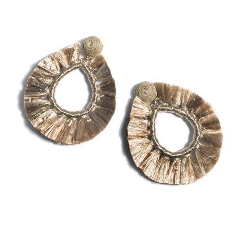 Suma Earrings, Taupe