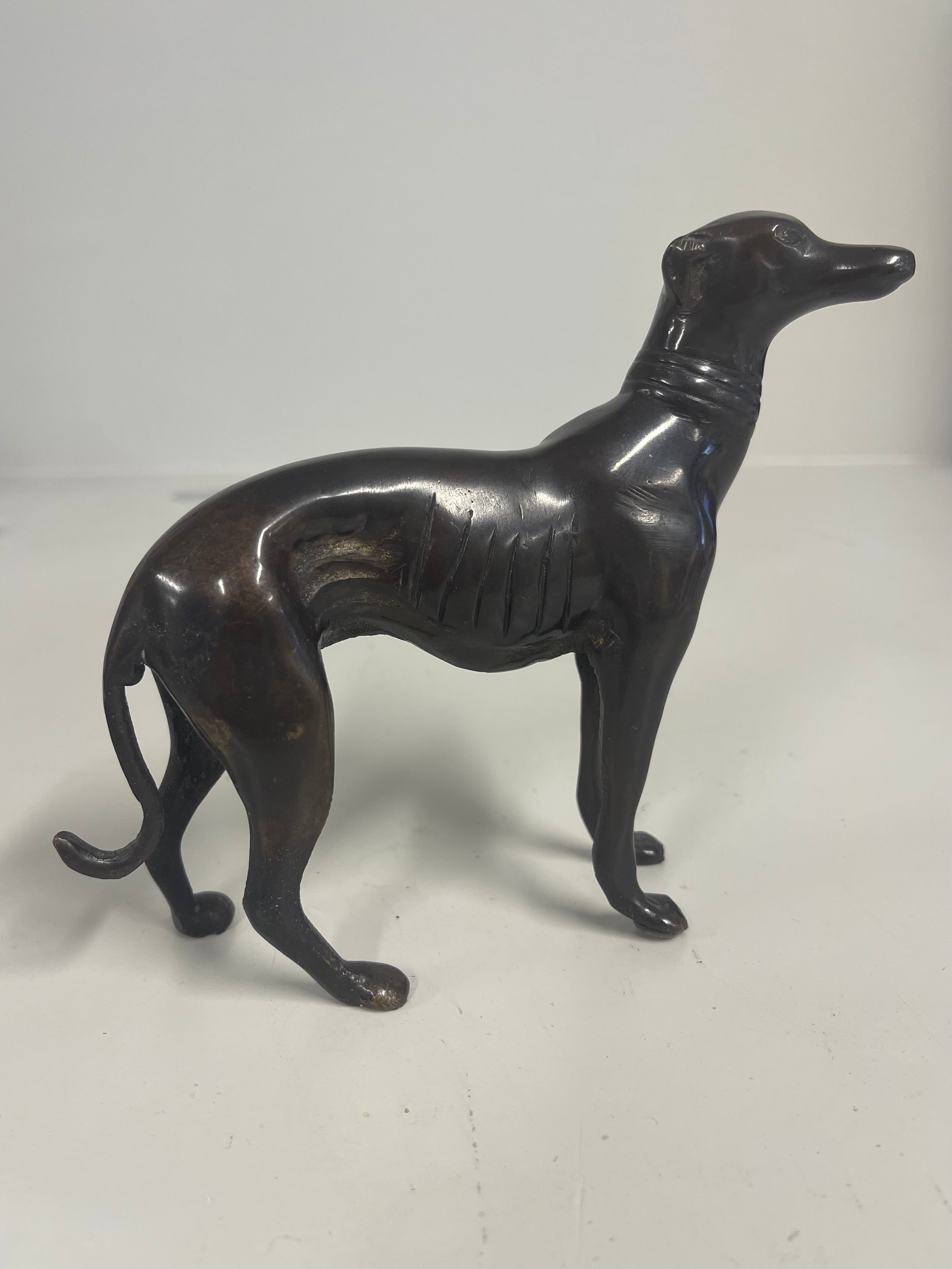 Bronze Greyhound Whippet Sculptures