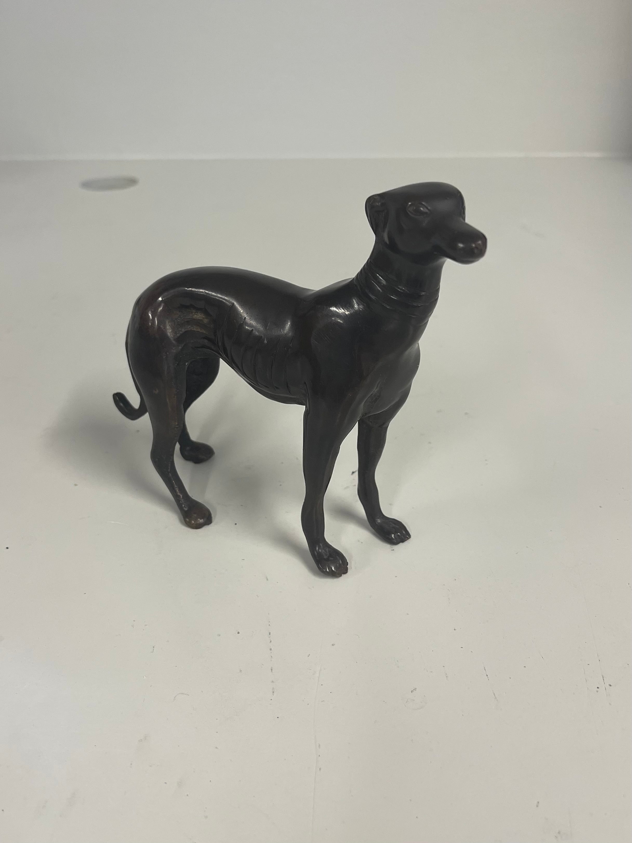 Bronze Greyhound Whippet Sculptures