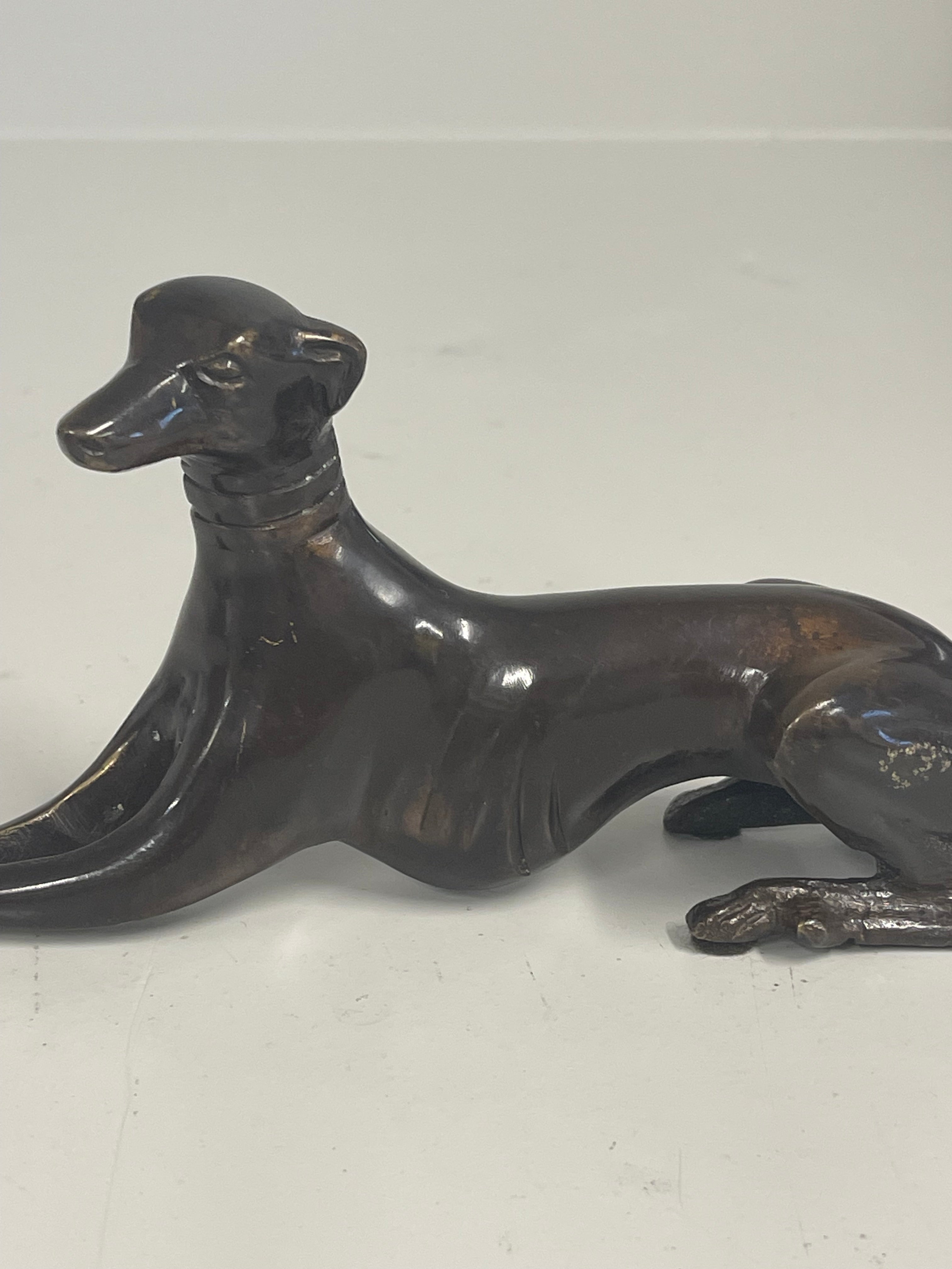 Bronze Greyhound Whippet Sculptures