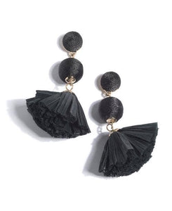 June Earrings, Black