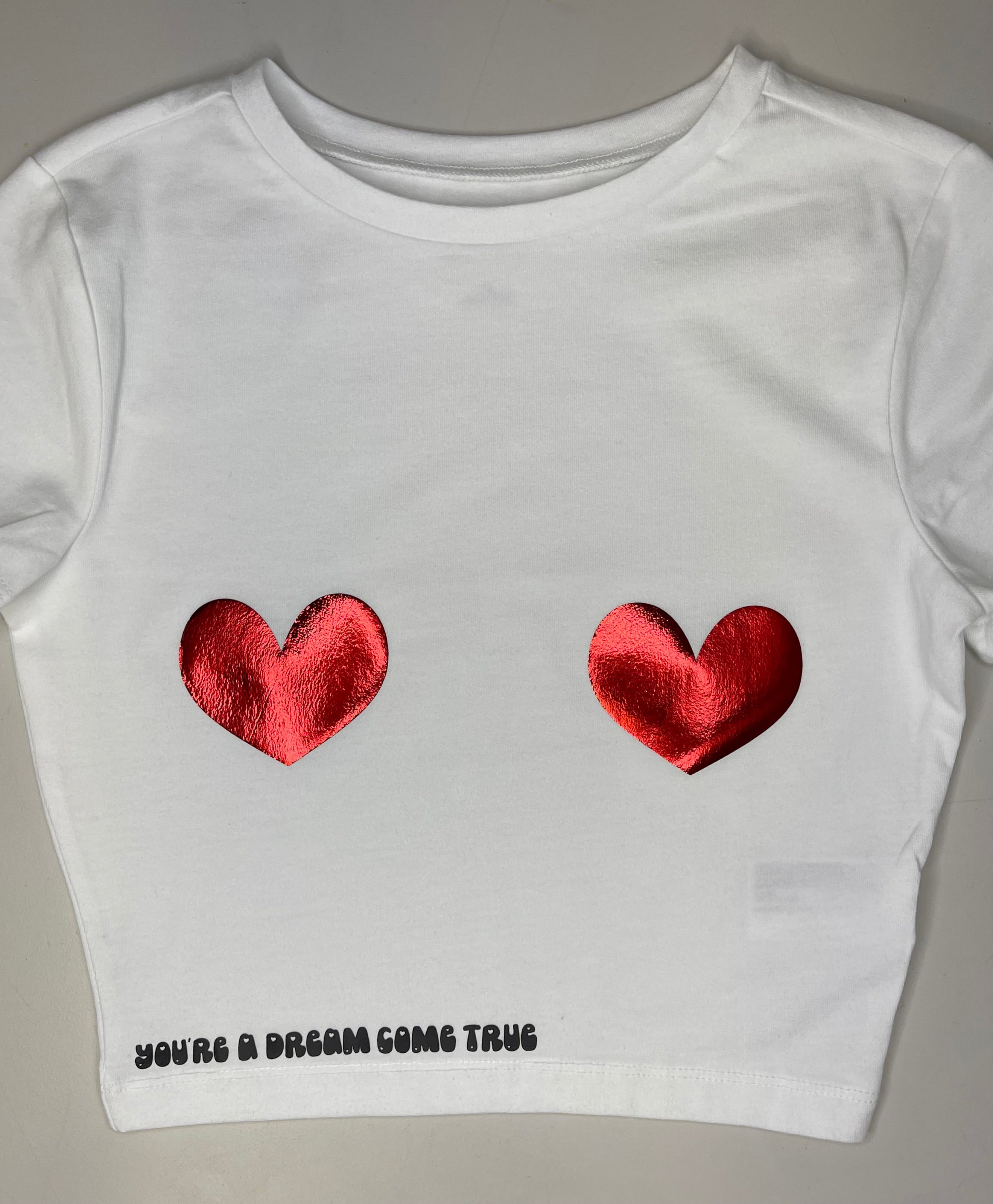 Dream Come True Crop Top - Red Hearts – MAMOMA Boutique